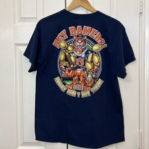 Auburn University Tigers Navy T-shirt Beat Bama Sz L